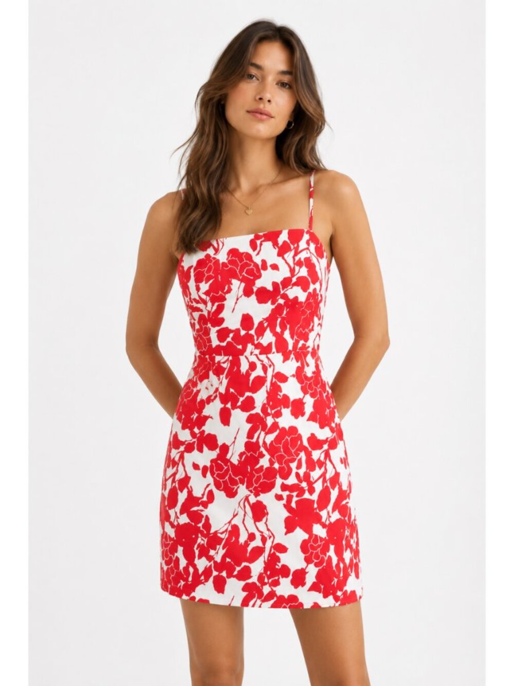 Tuckernuck Hyacinth House Red Floral Robbie Mini Dress
